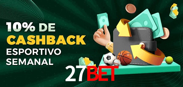 10% de bônus de cashback na 27bet